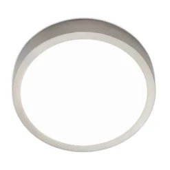 LED-Deckenleuchte Bully, nickel-matt, Ø 14 cm