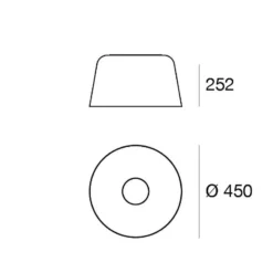 LED-Deckenleuchte Delfi_S, schwarz, Ø 45 cm, Metall