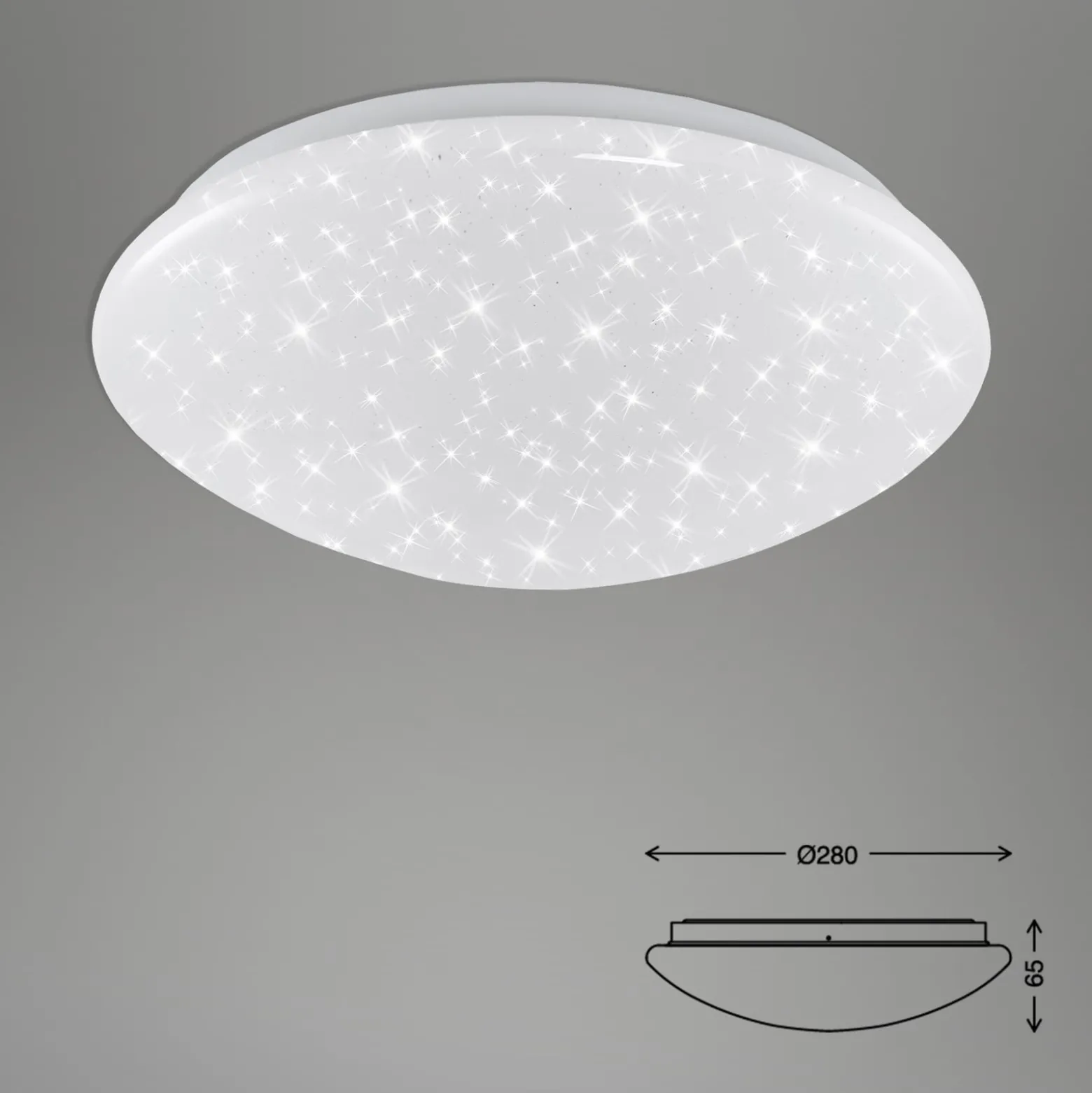 LED-Deckenleuchte Elipso Sternenhimmel IP44 4.000K