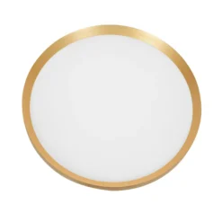 LED-Deckenleuchte Flady, goldfarben, Ø 40 cm direkt/indirekt