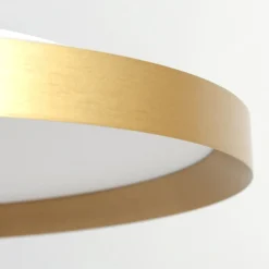 LED-Deckenleuchte Flady, goldfarben, Ø 40 cm direkt/indirekt