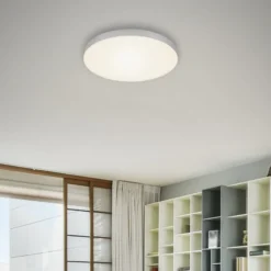 LED-Deckenleuchte Flame, Ø 28,7 cm, silber