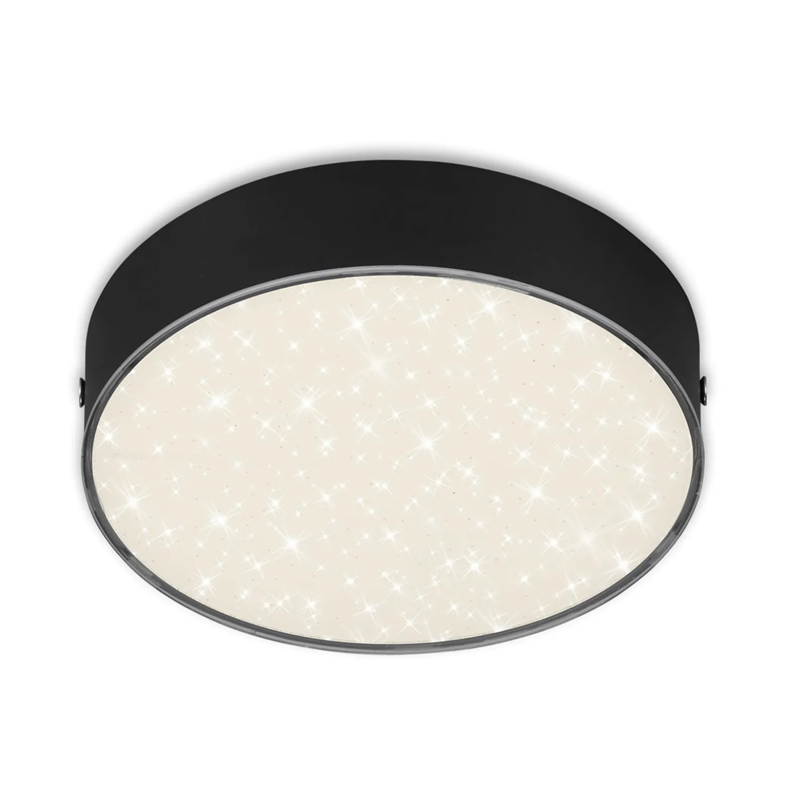LED-Deckenleuchte Flame Star, Ø 15,7 cm, schwarz