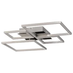LED-Deckenleuchte Frame, CCT, 4-flammig, aluminium