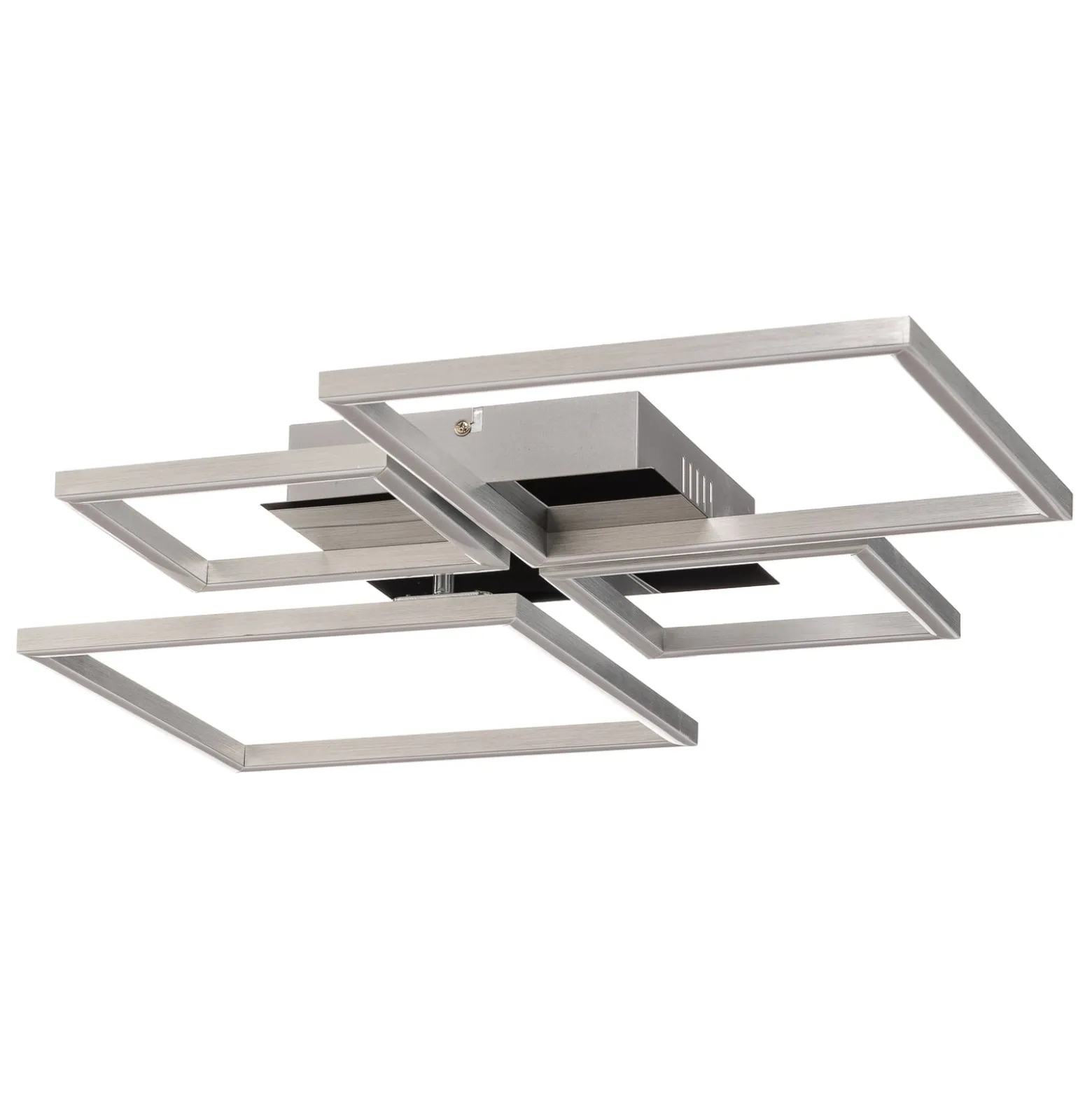 LED-Deckenleuchte Frame, CCT, 4-flammig, aluminium
