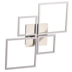 LED-Deckenleuchte Frame, CCT, 4-flammig, aluminium
