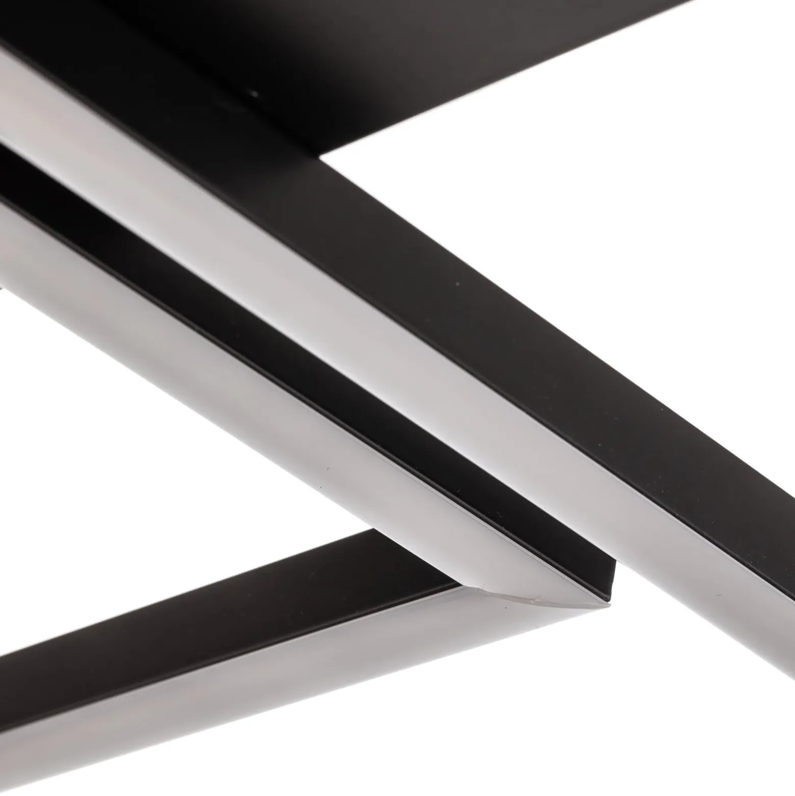 LED-Deckenleuchte Frame, CCT, 4-flammig, schwarz
