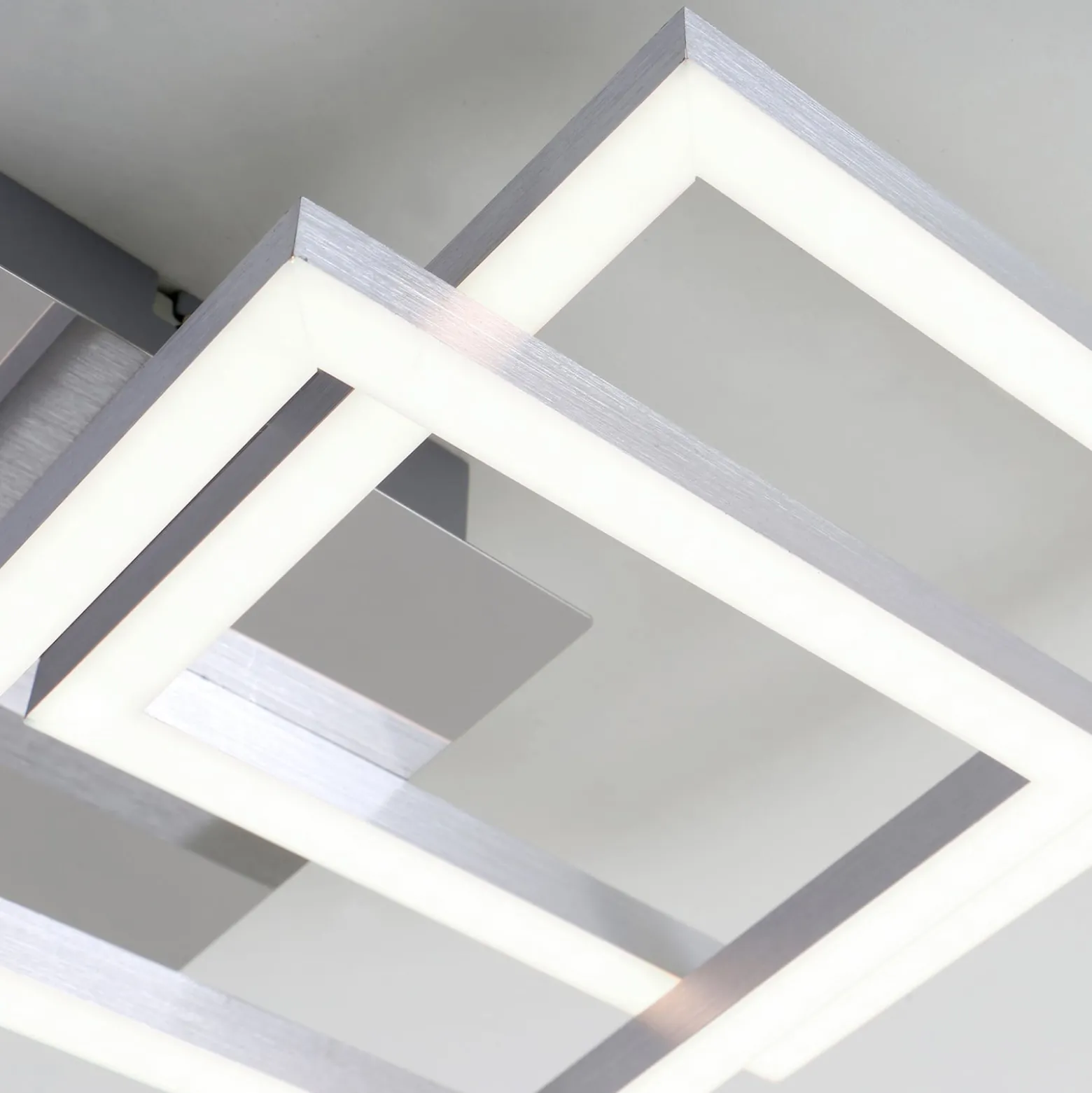 LED-Deckenleuchte Frame, 3.000 K, chrom