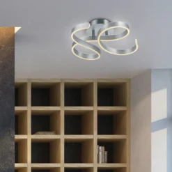 LED-Deckenleuchte Francis, aluminium gebürstet