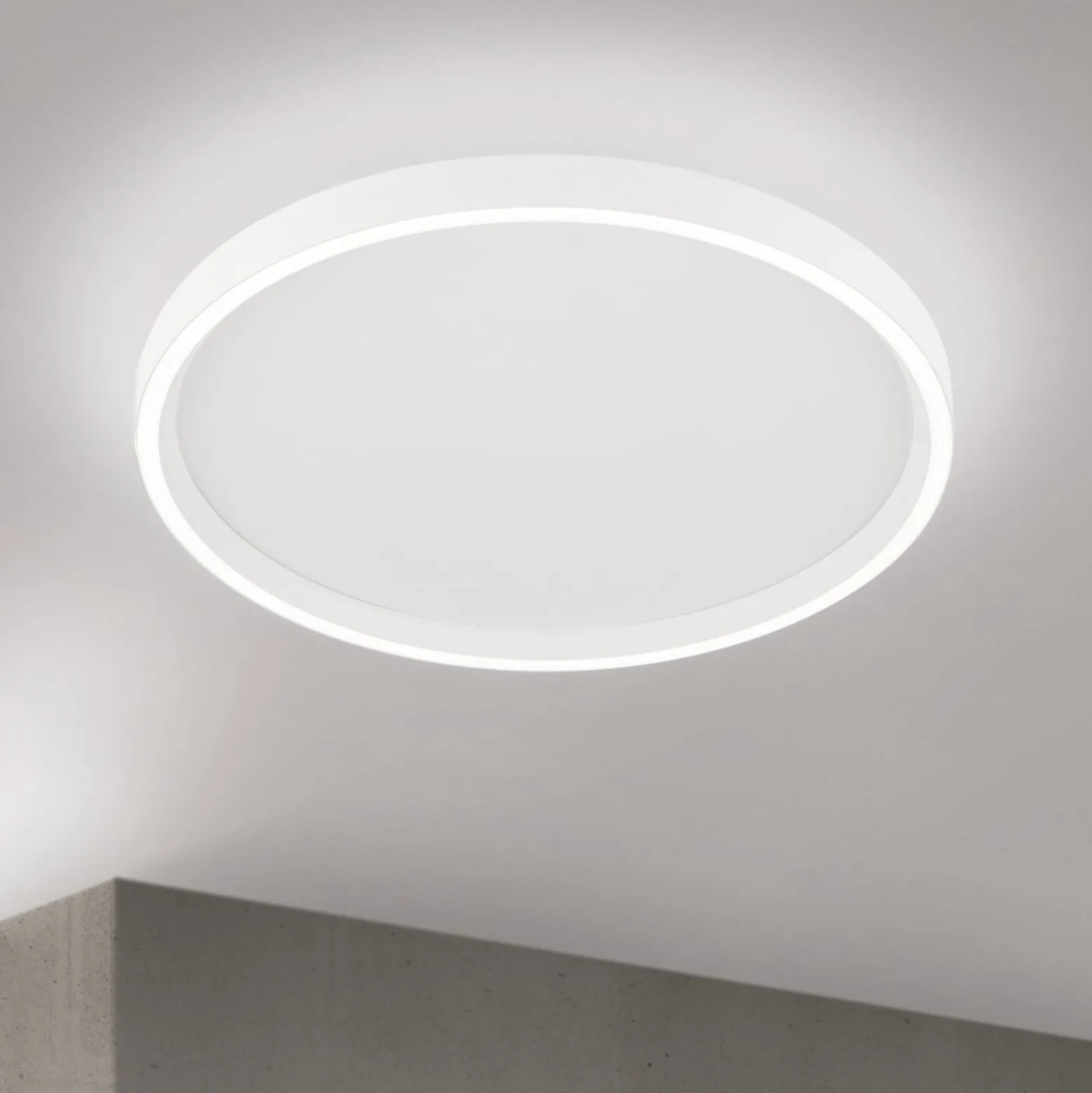 LED-Deckenleuchte MASCA, weiß, Ø 40 cm, CCT, Metall, dimmbar