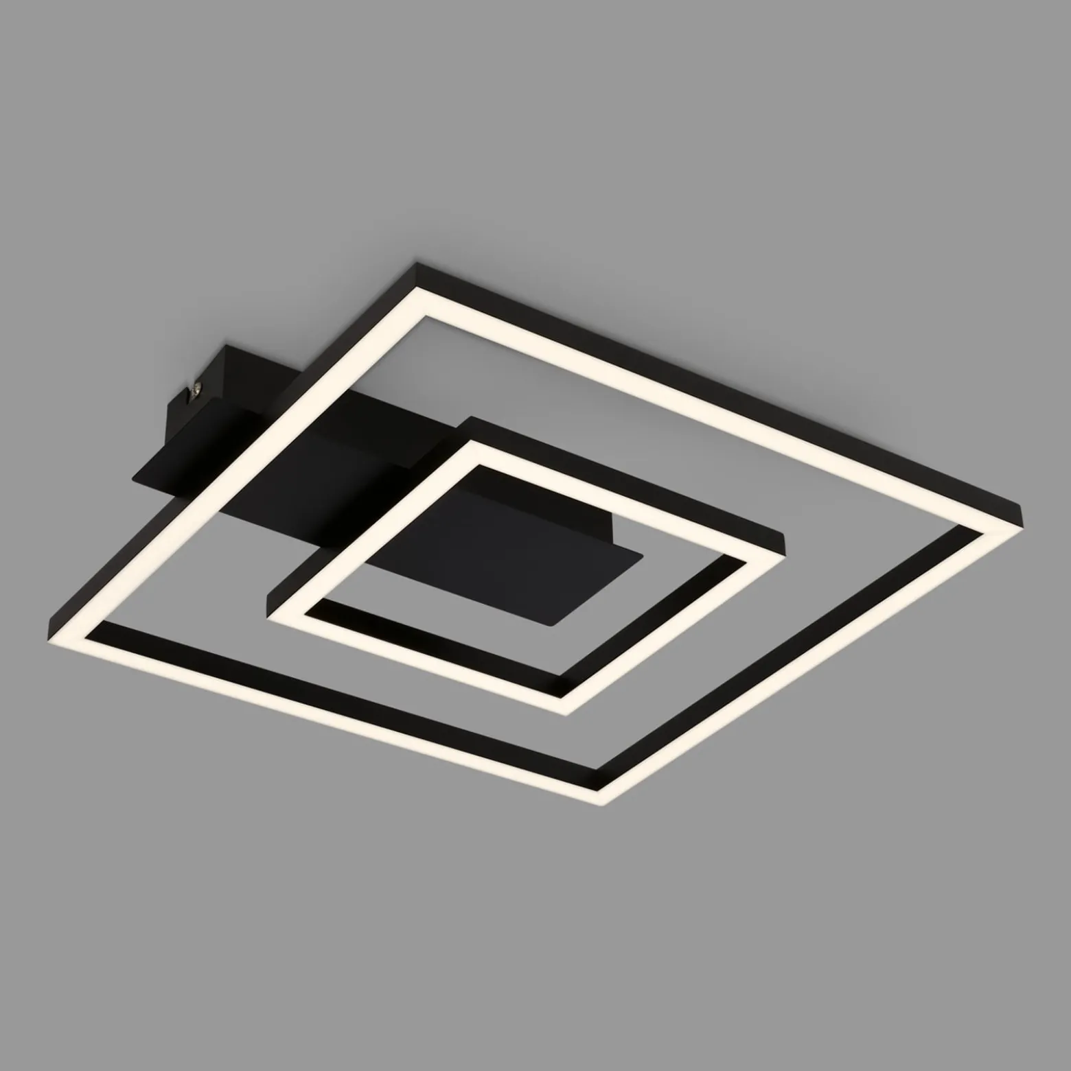 LED-Deckenleuchte 3772 mit 2 Rahmen, schwarz