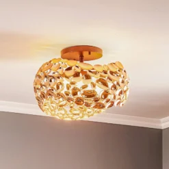 LED-Deckenleuchte Narisa, Ø 46 cm, roségold