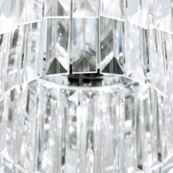 LED-Deckenleuchte Prism, chrom, Ø 35 cm