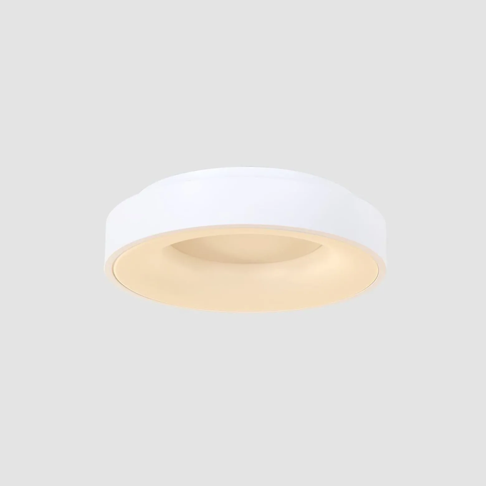 LED-Deckenleuchte Ringlede, 2.700 K, Ø 38 cm, weiß, Metall
