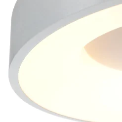 LED-Deckenleuchte Ringlede, 2.700 K, Ø 38 cm, silber, Metall