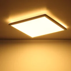 LED-Deckenleuchte Sapana, eckig, dimmbar, weiß