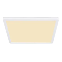 LED-Deckenleuchte Sapana, eckig, dimmbar, weiß