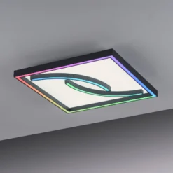 LED-Deckenleuchte Serpent, dimmbar, RGBW, Quadrat