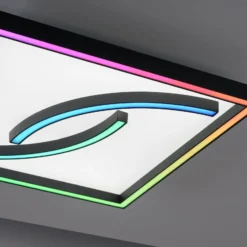 LED-Deckenleuchte Serpent, dimmbar, RGBW, Quadrat
