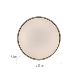 LED-Deckenleuchte TAVOLI, beige, Ø 39 cm, Metall, CCT, dim