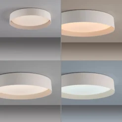LED-Deckenleuchte TAVOLI, beige, Ø 39 cm, Metall, CCT, dim