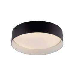 LED-Deckenleuchte TAVOLI, schwarz, Ø 29 cm, Metall, CCT, dim
