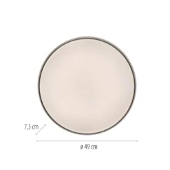 LED-Deckenleuchte TAVOLI, weiß, Ø 49 cm, Metall, CCT, dim