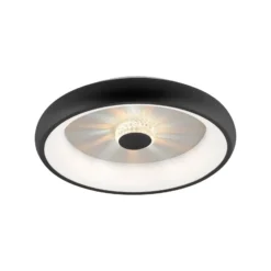 LED-Deckenleuchte Vertigo, CCT, Ø 46,5 cm, schwarz