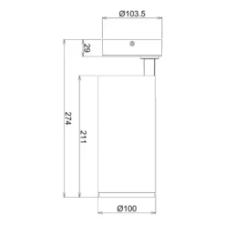 LED-Deckenstrahler Lucea, justierbar, 30 W weiß