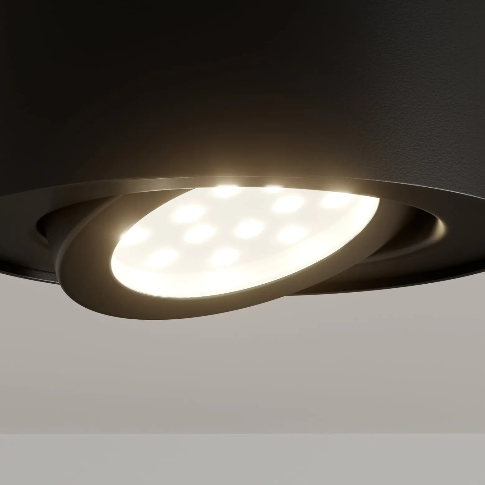 LED-Deckenstrahler Tube, schwarz