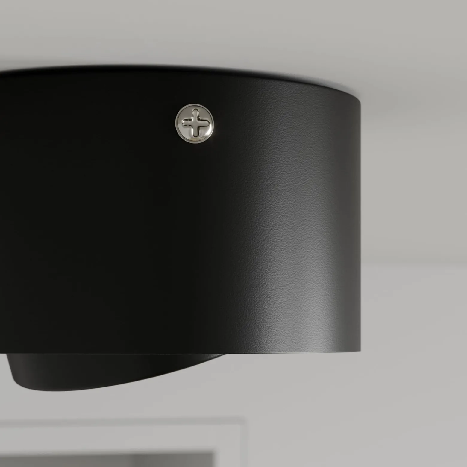 LED-Deckenstrahler Tube, schwarz