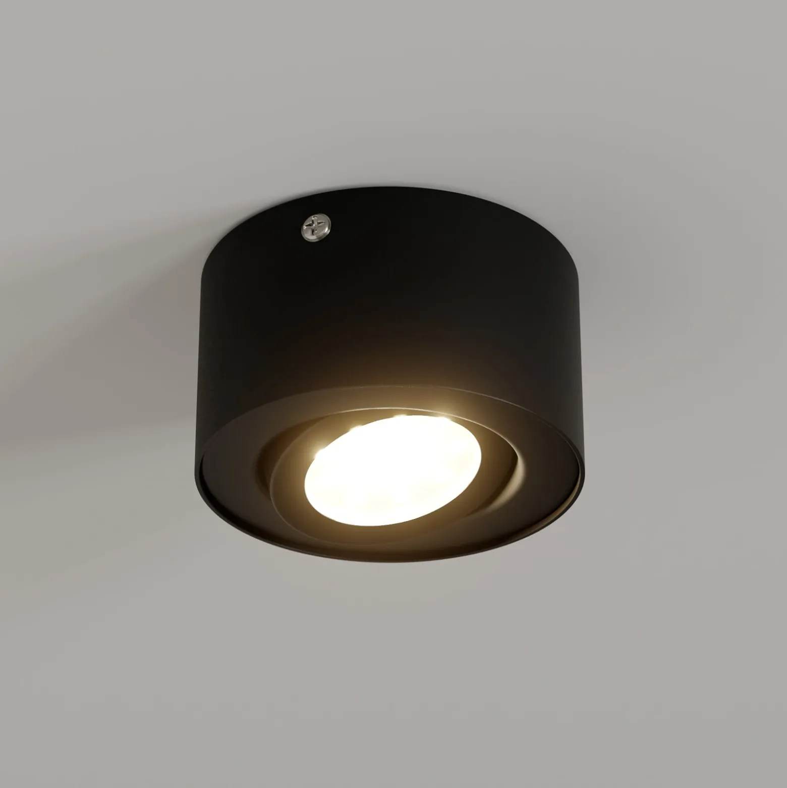 LED-Deckenstrahler Tube, schwarz