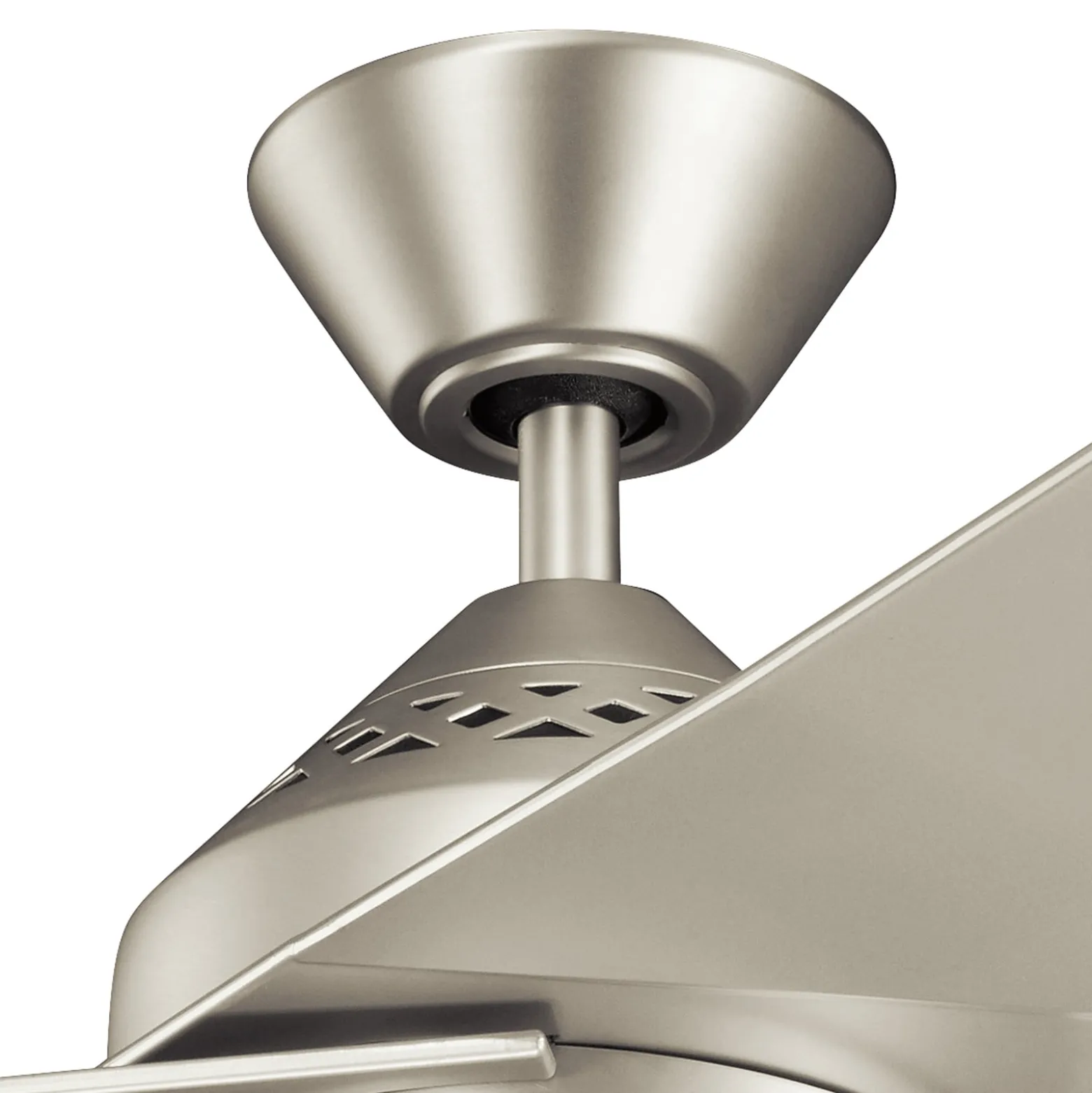 LED-Deckenventilator Jade, silber, leise, Ø 152 cm, 60 W