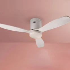 LED-Deckenventilator Siroco Mini, DC, leise, weiß, CCT