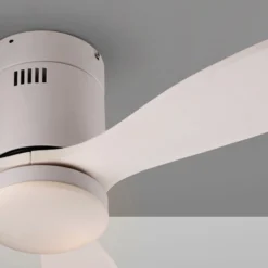 LED-Deckenventilator Siroco Mini, DC, leise, weiß, CCT