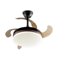 LED-Deckenventilator Vento schwarz/bronze/rauch Ø 90cm leise