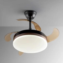 LED-Deckenventilator Vento schwarz/bronze/rauch Ø 90cm leise