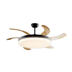 LED-Deckenventilator Vento schwarz/bronze/rauch Ø 150, leise