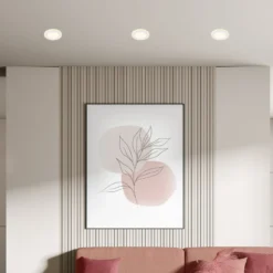 LED-Einbauleuchte Gima, weiß, 3.000 K, 3er-Set
