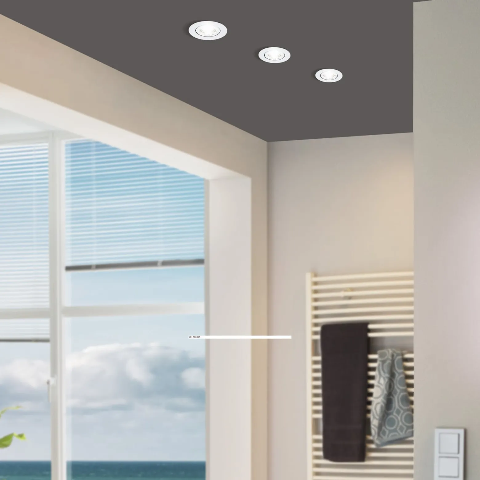 LED-Einbauspot Saliceto rund drehbar 4.000K weiß