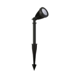 LED-Erdspießstrahler Spikey, schwarz, Metall, 25 cm, IP54