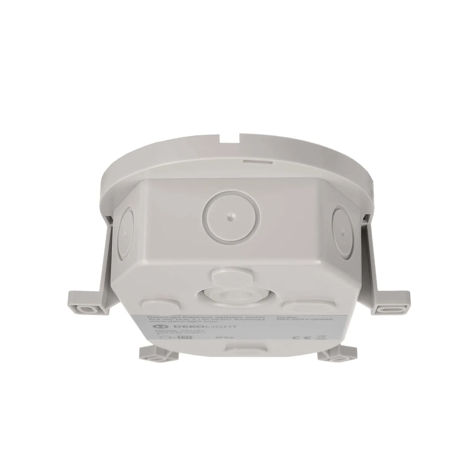 LED-Feuchtraumleuchte Sotano, grau, DIP-Schalter
