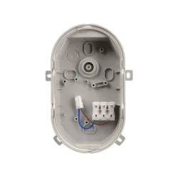LED-Feuchtraumleuchte Sotano, grau, DIP-Schalter