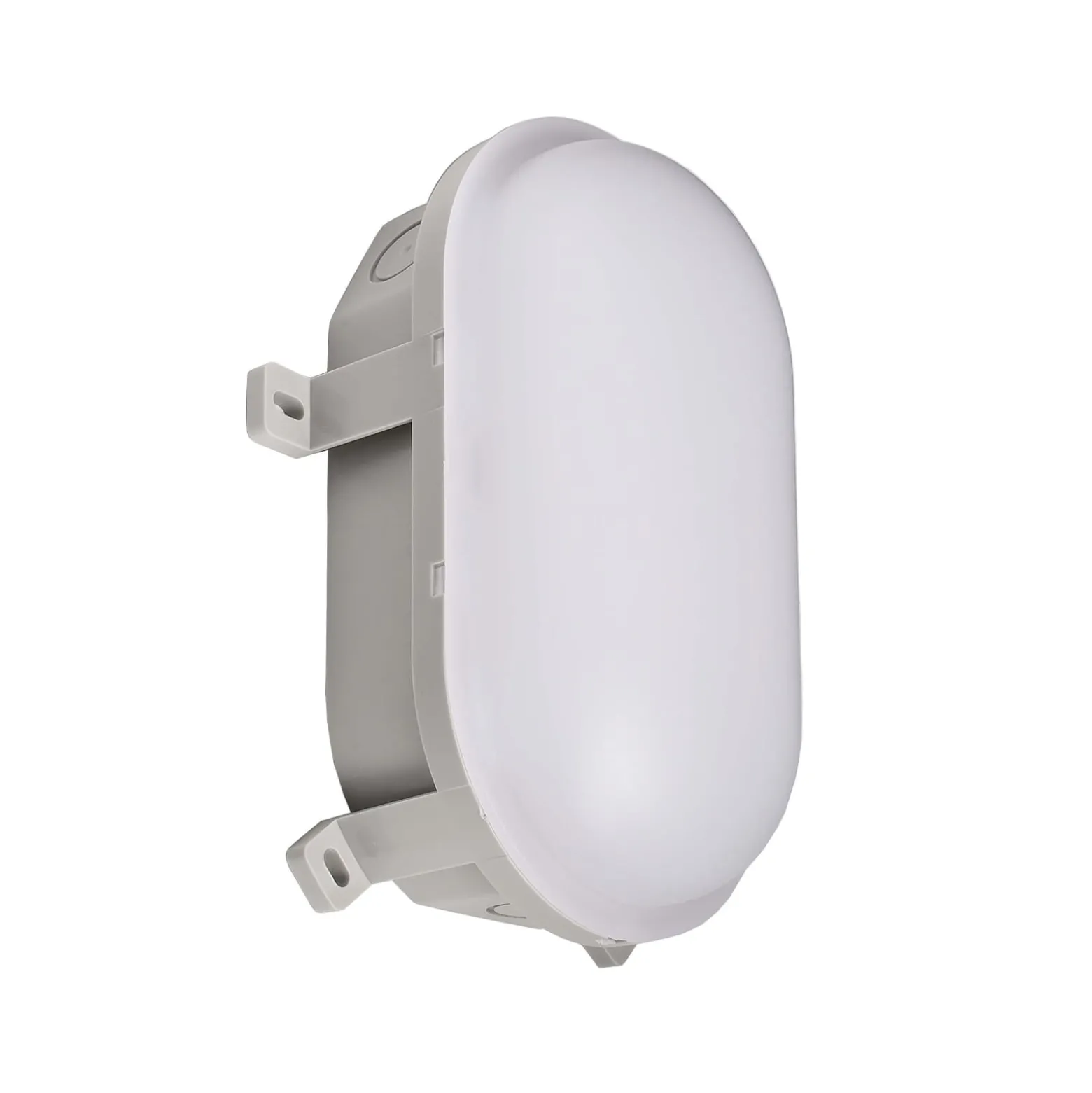 LED-Feuchtraumleuchte Sotano, grau, DIP-Schalter