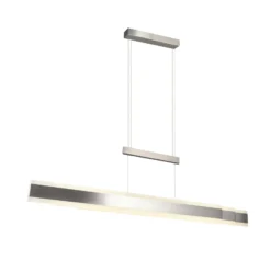 LED-Hängelampe Arcola, nickelfarben, 152 cm, CCT Touchdimmer