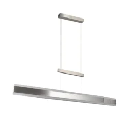 LED-Hängelampe Arcola, nickelfarben, 152 cm, CCT Touchdimmer