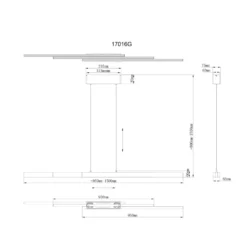 LED-Hängelampe Ethan, messingfarben, 150 cm, ausziehbar