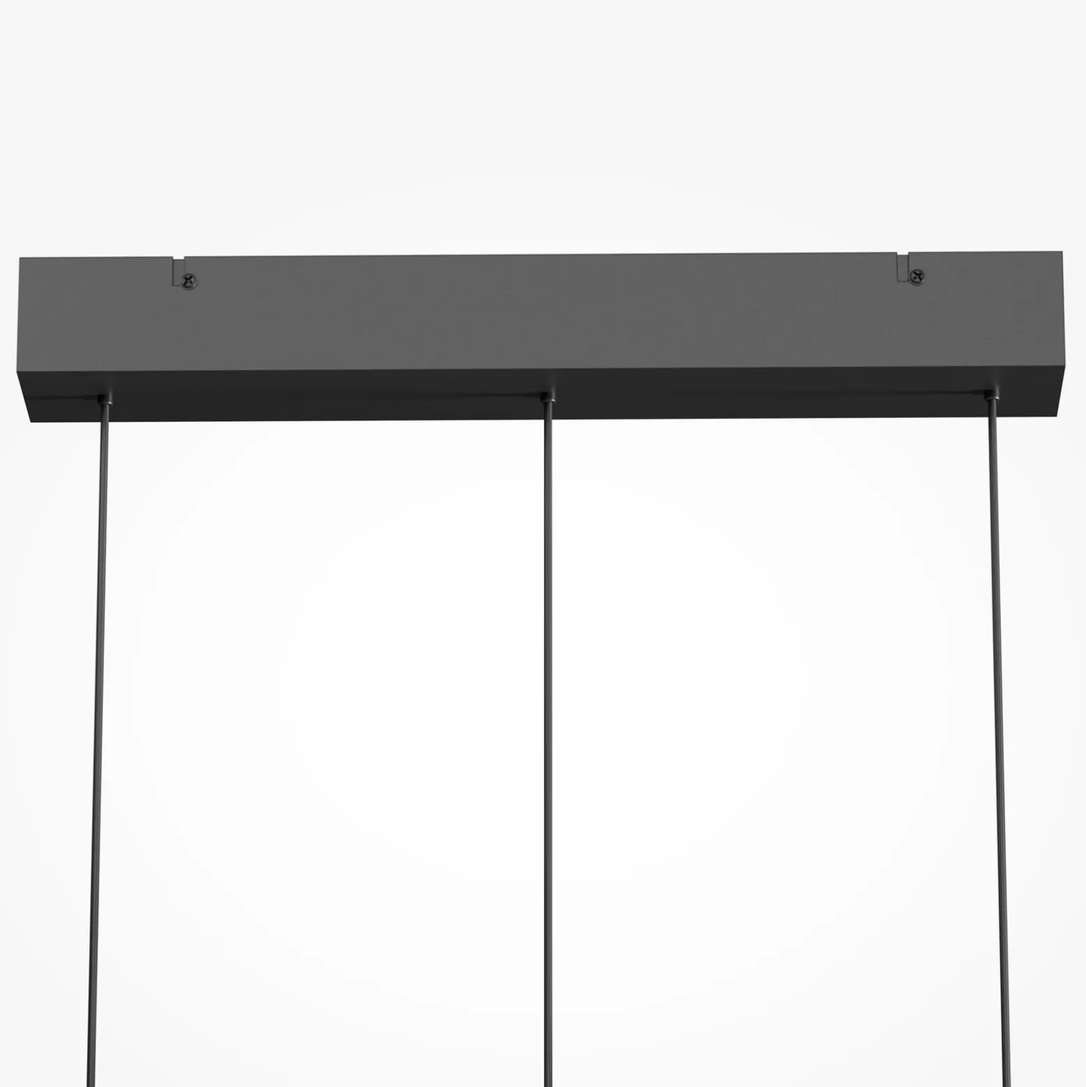 LED-Hängelampe FLOAT, grau/schwarz, 3-flg. 68 cm Glas/Metall