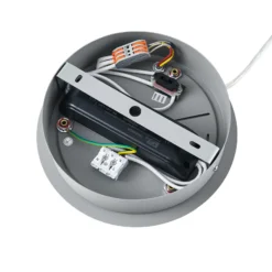 LED-Hängelampe PANEL, grau, Ø 63 cm, Metall, CCT, dim, 50 W