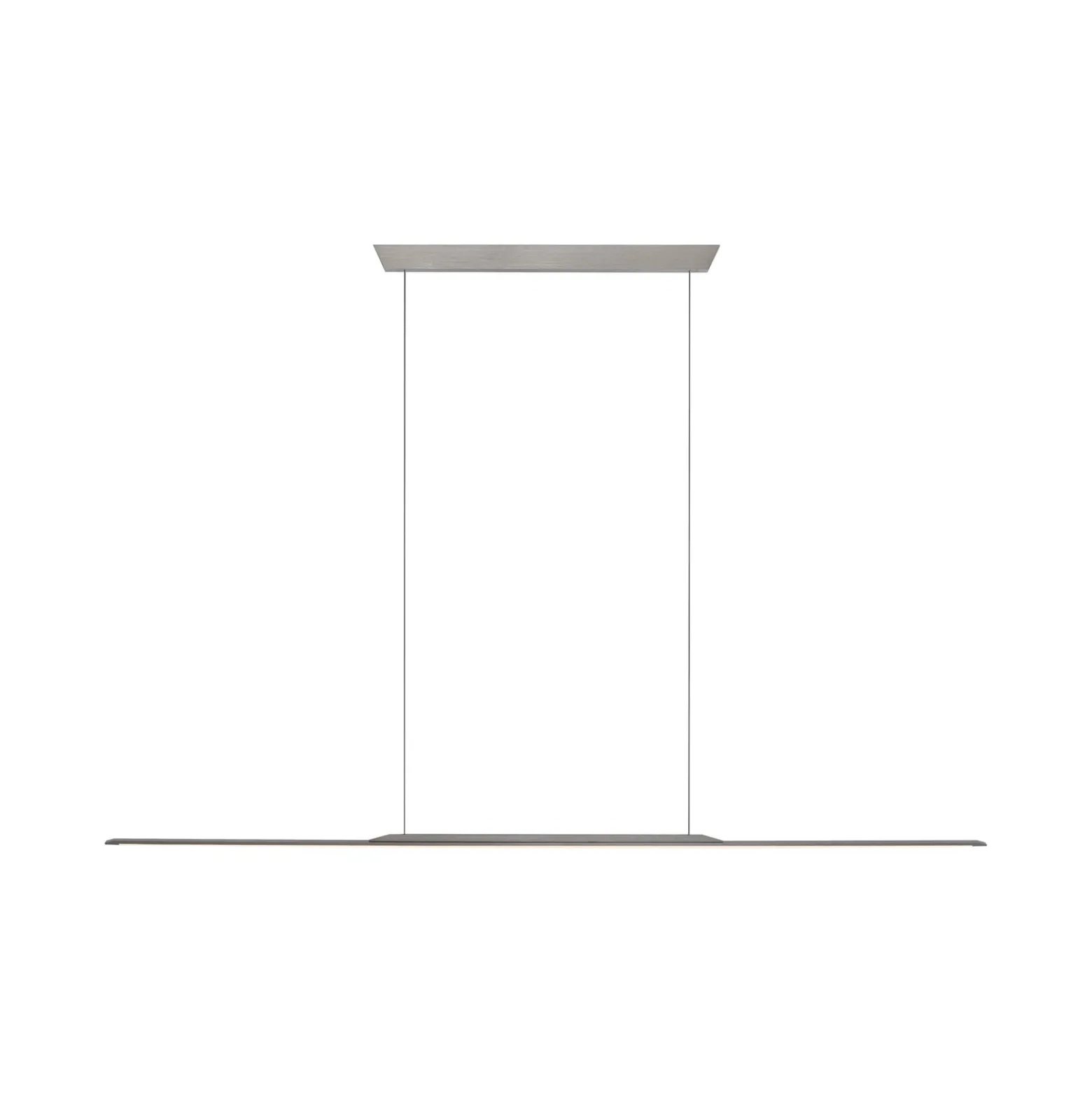 LED-Hängelampe PURE Surface, grau, 160 cm, Aluminium 3.000 K